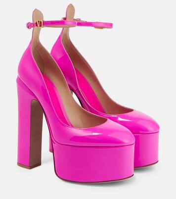 Tan-Go 155 leather platform pumps | Valentino Garavani