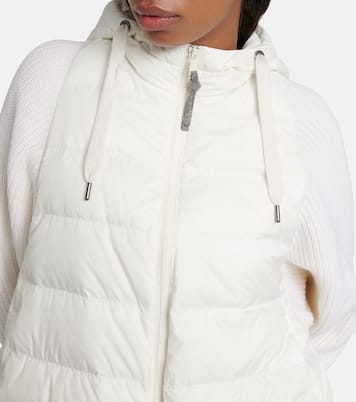 Wool and cashmere-blend knit jacket | Brunello Cucinelli