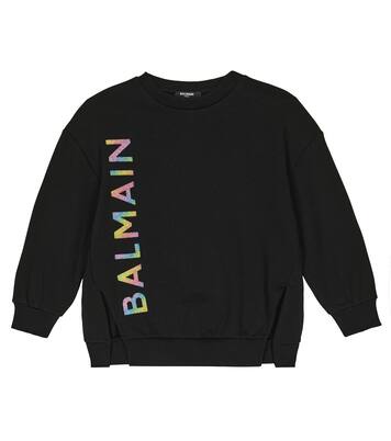 Sweat-shirt en coton à logo | Balmain Kids