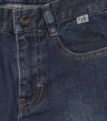 Mid-rise cotton straight jeans | Il Gufo