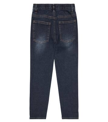 Mid-rise cotton straight jeans | Il Gufo