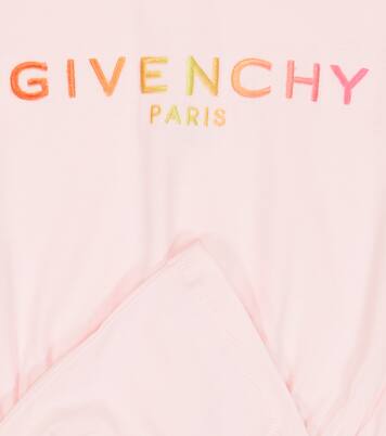 Ruffle-trimmed cotton dress | Givenchy Kids