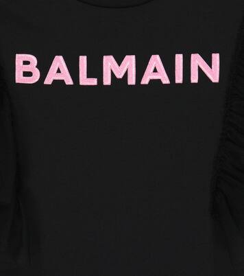 Cotton jersey T-shirt dress | Balmain Kids