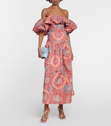 Robe longue Izra à motif cachemire | Ulla Johnson