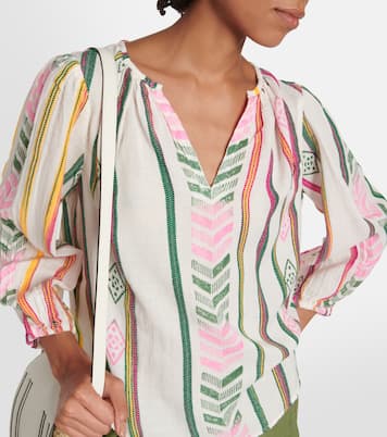 Top Beth aus Baumwoll-Jacquard | Velvet