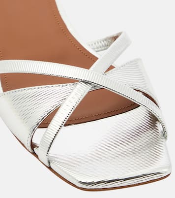 Pantoletten Penn aus Metallic-Leder | Malone Souliers