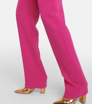 High-Rise-Hose aus Crêpe | Roland Mouret