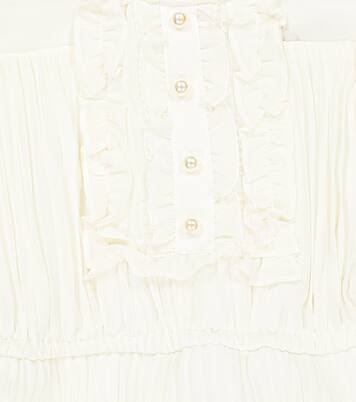 Pleated chiffon dress | Self-Portrait Kids