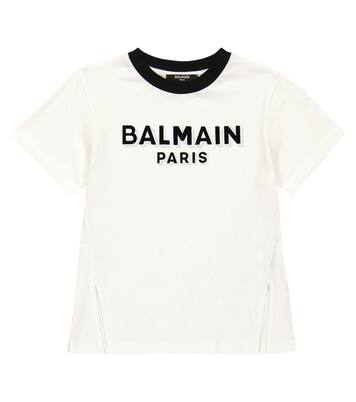 Logo cotton jersey T-shirt | Balmain Kids
