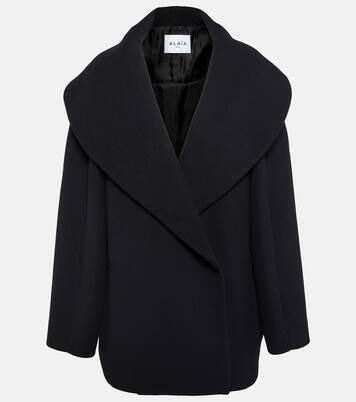 Cocoon wrap virgin wool coat | Alaïa