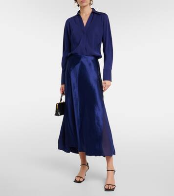 Satin slip skirt | Vince