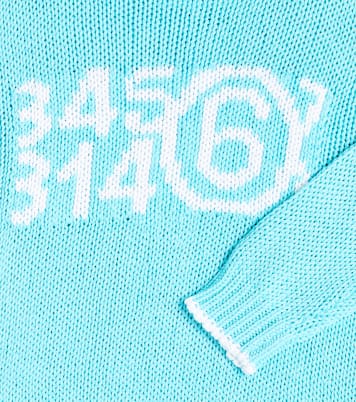 Logo cotton-blend sweater | MM6 Maison Margiela Kids