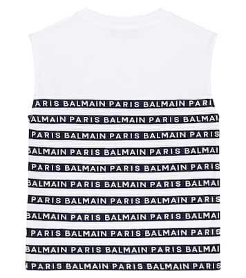 Striped cotton top  | Balmain Kids
