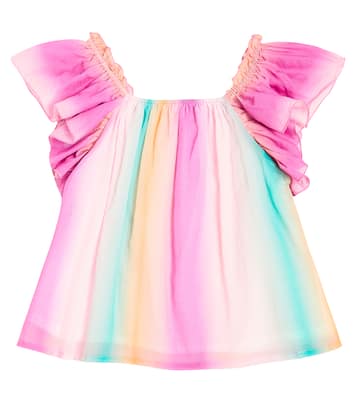 Ruffled cotton top  | Chloé Kids