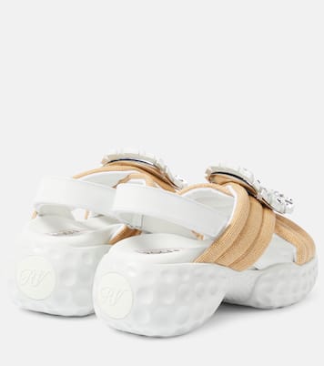 Plateausandalen Viv' Run Light Strass Buckle | Roger Vivier