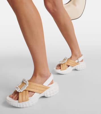 Plateausandalen Viv' Run Light Strass Buckle | Roger Vivier
