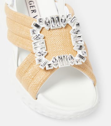 Plateausandalen Viv' Run Light Strass Buckle | Roger Vivier