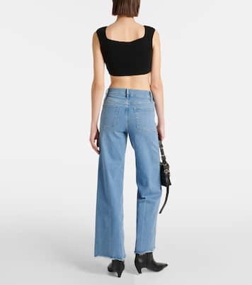 High-Rise Wide-Leg Jeans Le Slim Palazzo | Frame