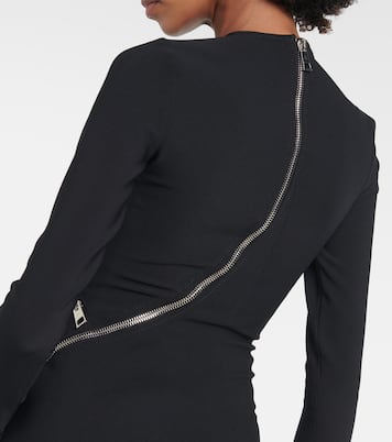 Zip-up jersey midi dress | The Attico