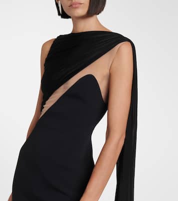 Robe aus Tüll und Jersey | David Koma