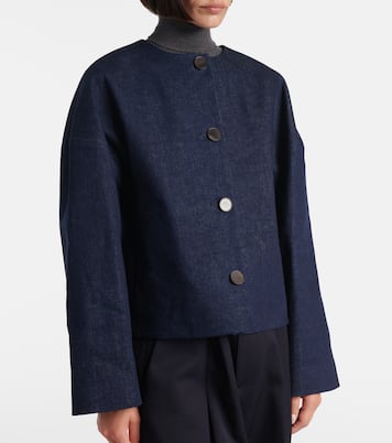 Dev cropped denim jacket | Fforme