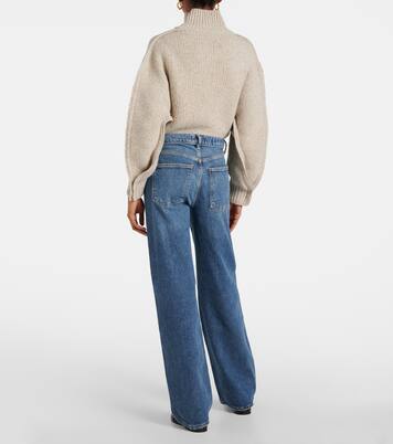 Harper mid-rise wide-leg jeans  | Agolde