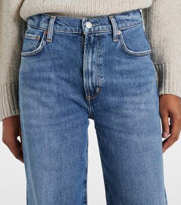 Harper mid-rise wide-leg jeans  | Agolde