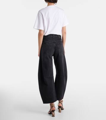 Horseshoe mid-rise barrel-leg jeans | Citizens of Humanity