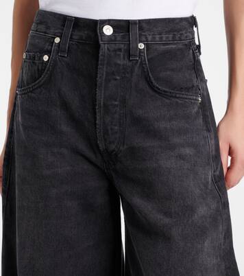 Horseshoe mid-rise barrel-leg jeans | Citizens of Humanity