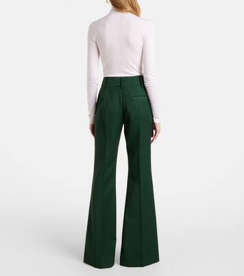 High-Rise-Schlaghose Rhein aus Wolle | Gabriela Hearst