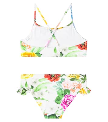 Floral ruffled bikini | Dolce&Gabbana Kids