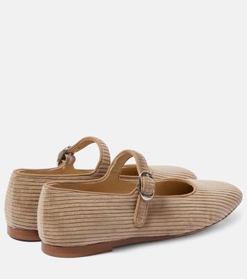 Corduroy Mary Jane flats | Le Monde Béryl