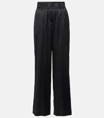 Silk-blend wide-leg pants | Brunello Cucinelli