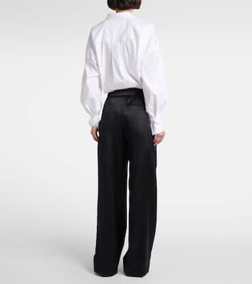 Silk-blend wide-leg pants | Brunello Cucinelli