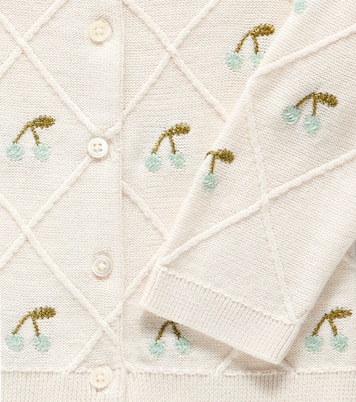 Baby Fayana embroidered cotton cardigan | Bonpoint