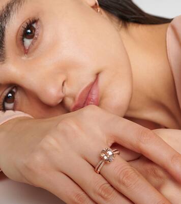 Bague Blush en or rose 18 ct, diamants et morganites | Bucherer Fine Jewellery