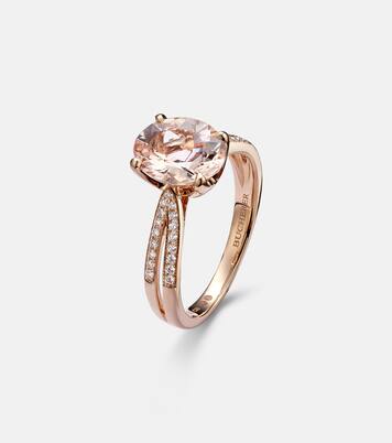 Bague Blush en or rose 18 ct, diamants et morganites | Bucherer Fine Jewellery