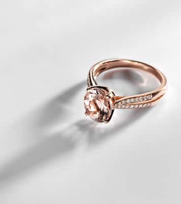 Bague Blush en or rose 18 ct, diamants et morganites | Bucherer Fine Jewellery