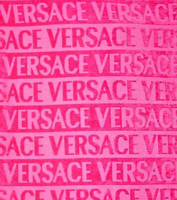 Versace Allover cotton terry bathrobe | Versace Home