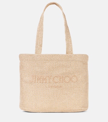Beach Medium embroidered tote bag | Jimmy Choo