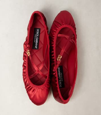 Ballerines DG en satin | Dolce&Gabbana