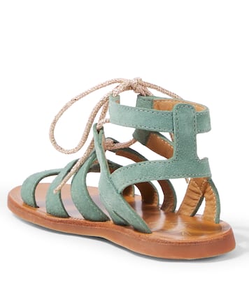Plagette Guily suede sandals | Pom d'Api