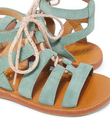 Plagette Guily suede sandals | Pom d'Api