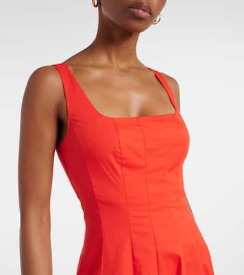 Midikleid Wells aus Baumwollpopeline | Staud