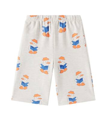 Baby printed cotton-blend straight pants | Tinycottons