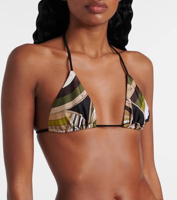 Printed bikini top | Pucci