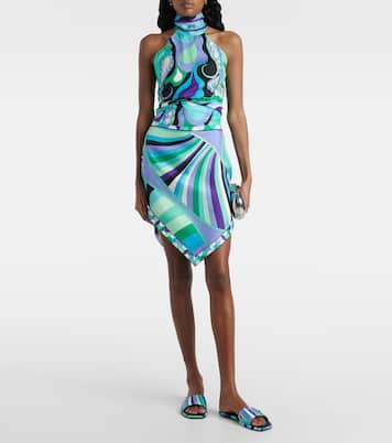 Iride printed silk mini skirt | Pucci