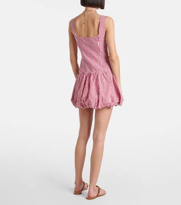 Charlene gingham cotton poplin minidress | Faithfull