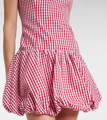 Charlene gingham cotton poplin minidress | Faithfull