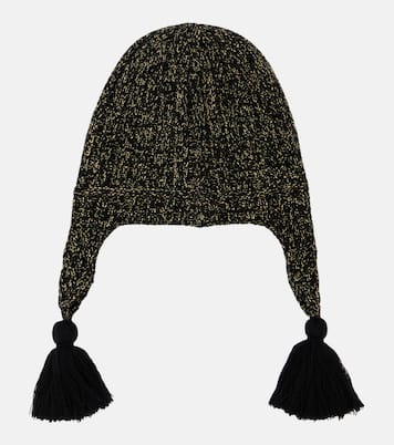 VLogo fringed Lurex® beanie  | Valentino